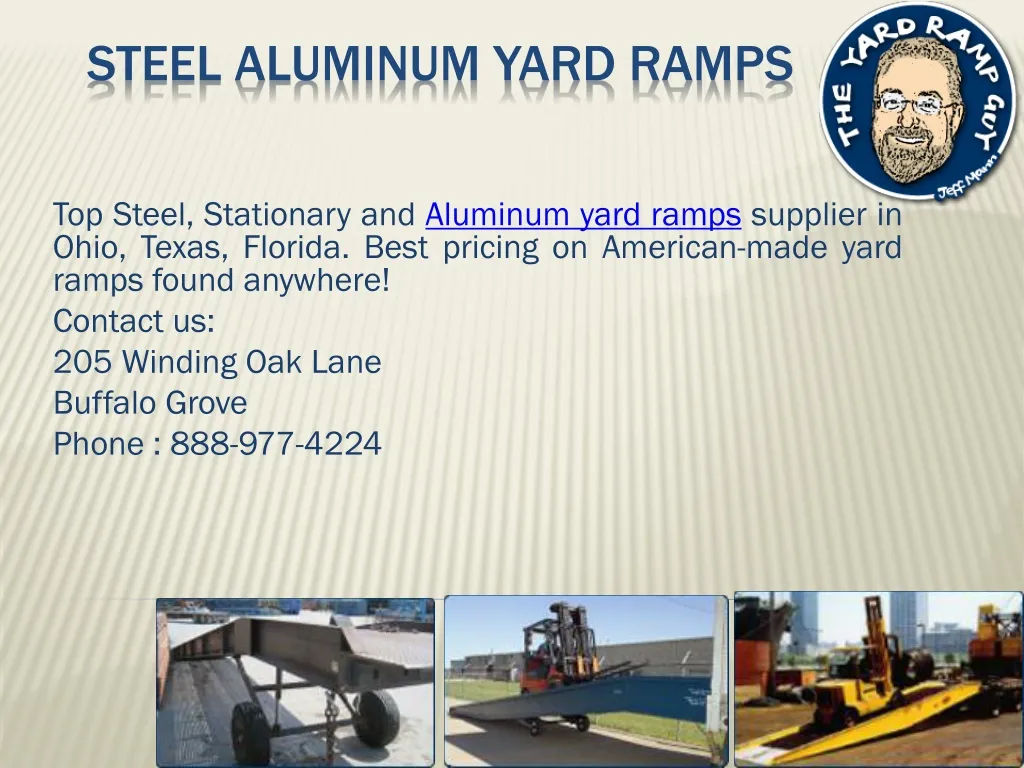 steel aluminum yard ramps