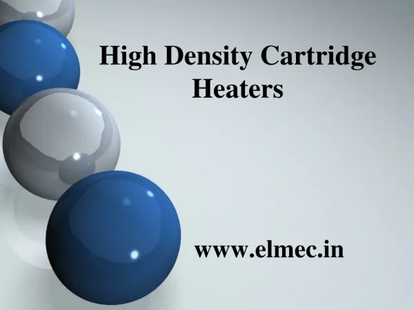 High density cartridge heaters