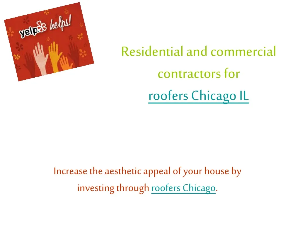 residential and commercial contractors for roofers chicago il