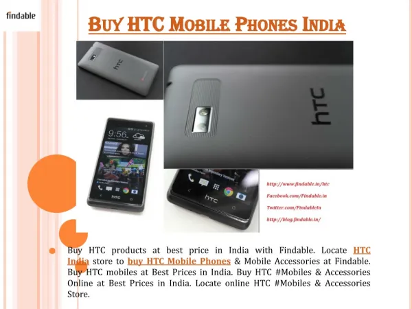 HTC mobile phones and accessories