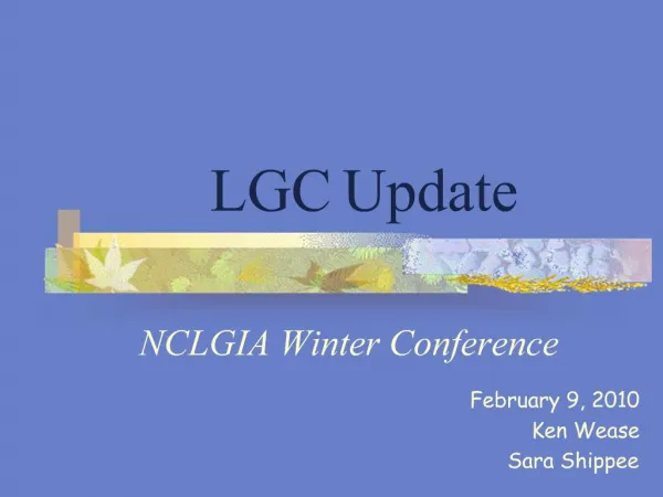 LGC Update