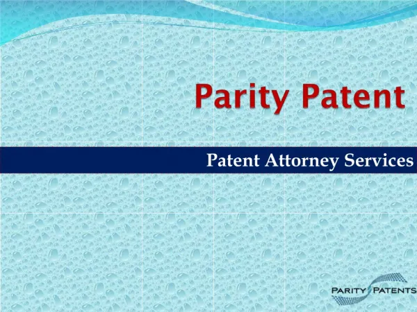 Patent Attorney Services