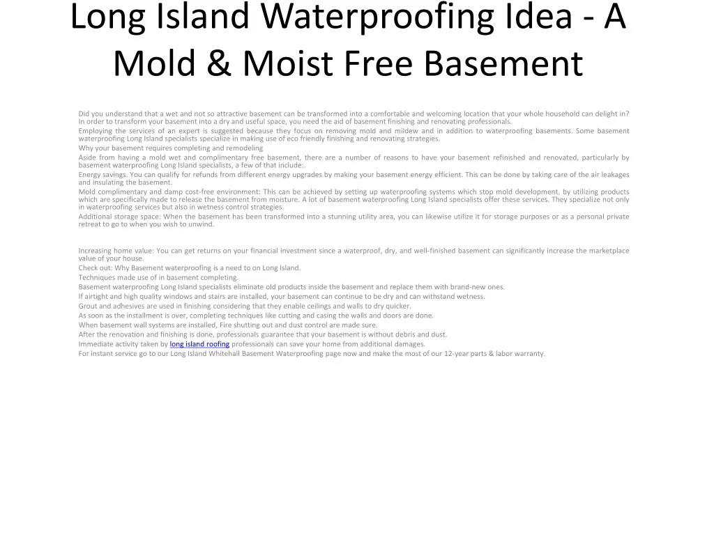 long island waterproofing idea a mold moist free basement