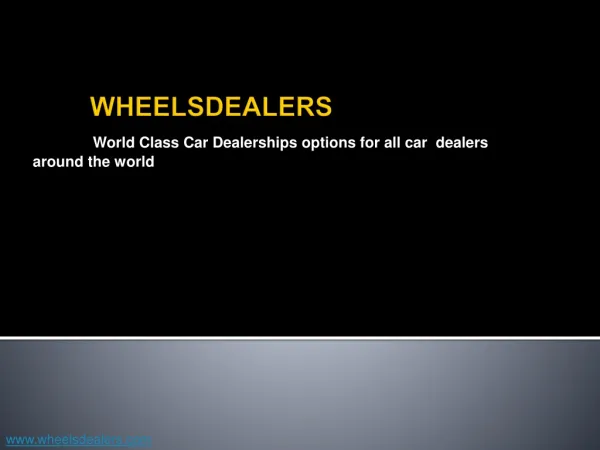Wheelsdealers - Used cars in south Africa