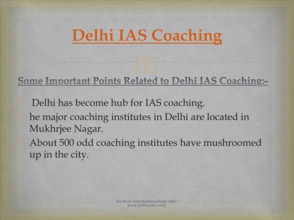 Are you Wanted To Join Delhi IAS Coaching