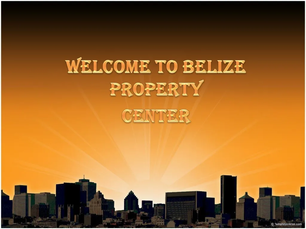welcome to belize property center