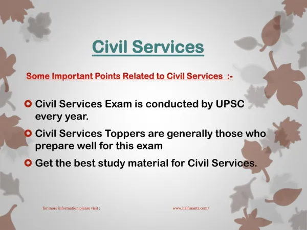 Get the best study material for Civil Services