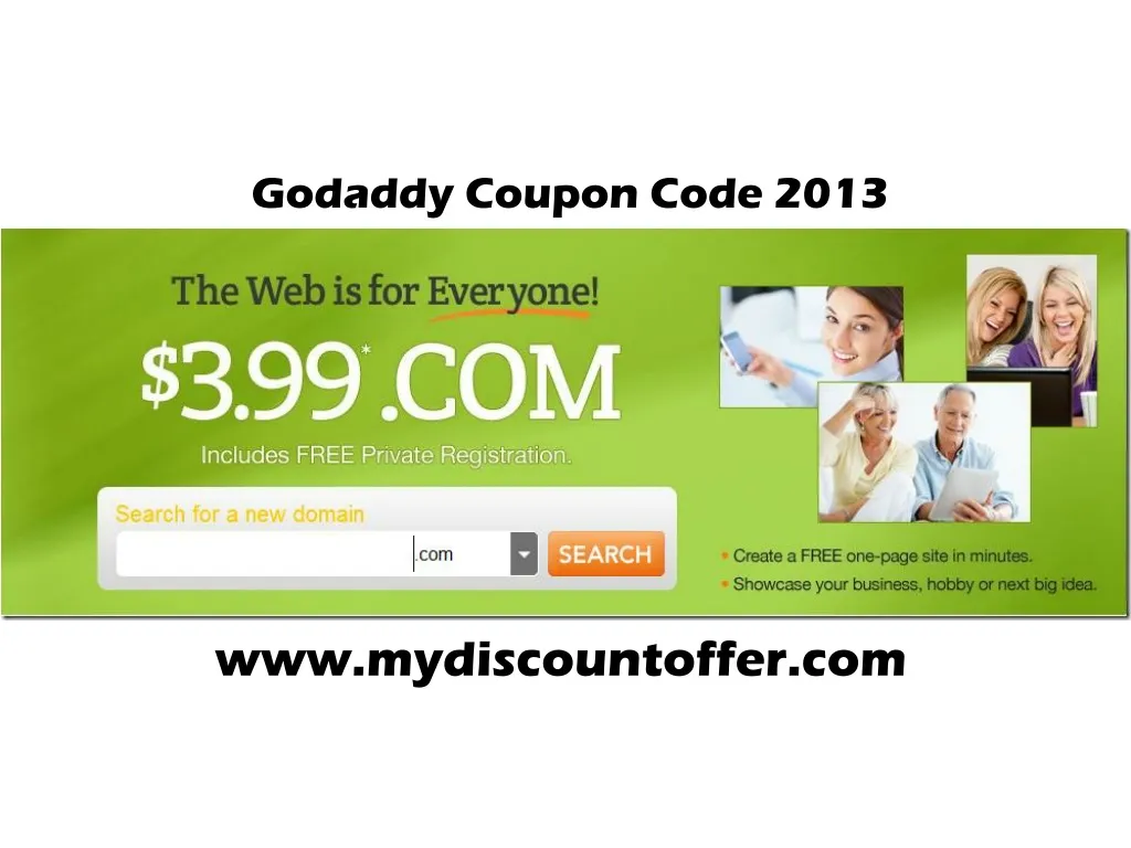 godaddy coupon code 2013
