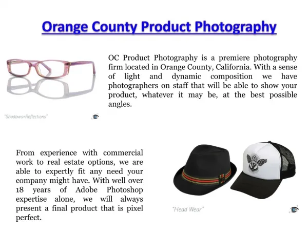 Product Photographer Orange County