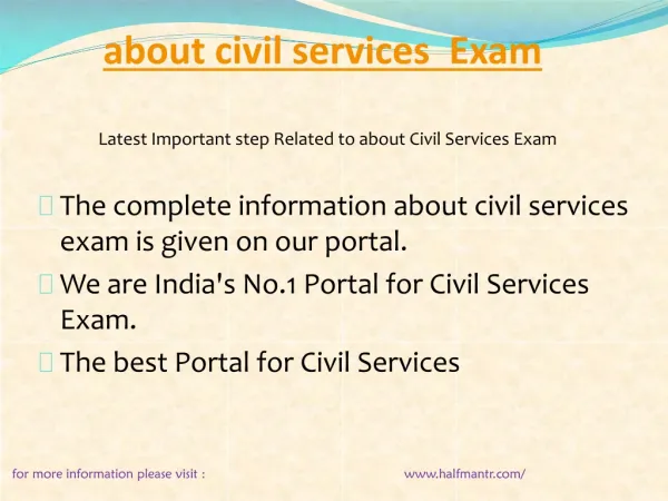 Some content For about civil services exam