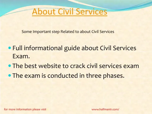 Content For About Civil Services