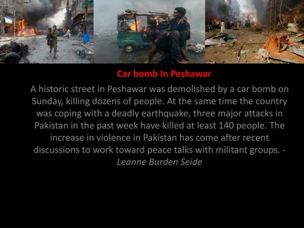 Car bomb in Peshawar