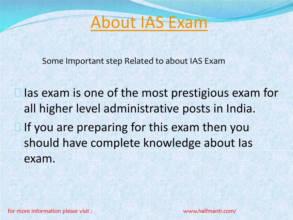 about ias exam