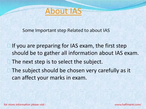 Contet For About IAS
