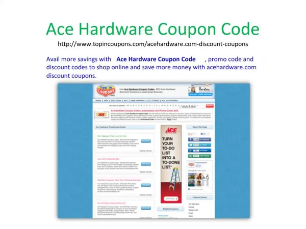 ace hardware coupon code