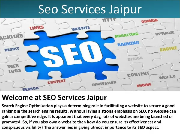 Seo Services Jaipur
