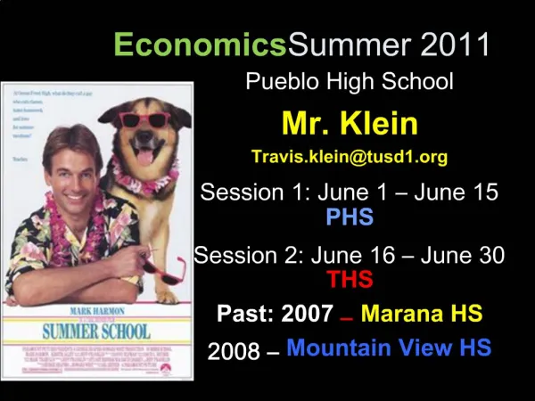 Economics Summer 2011