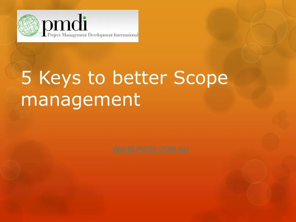 5 keys to better scope management
