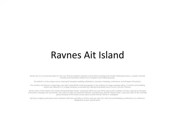 Ravens Ait Island