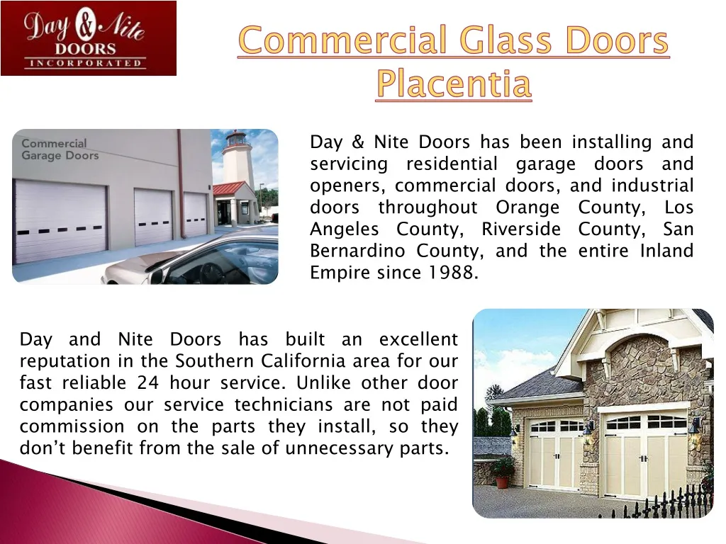 commercial glass doors placentia