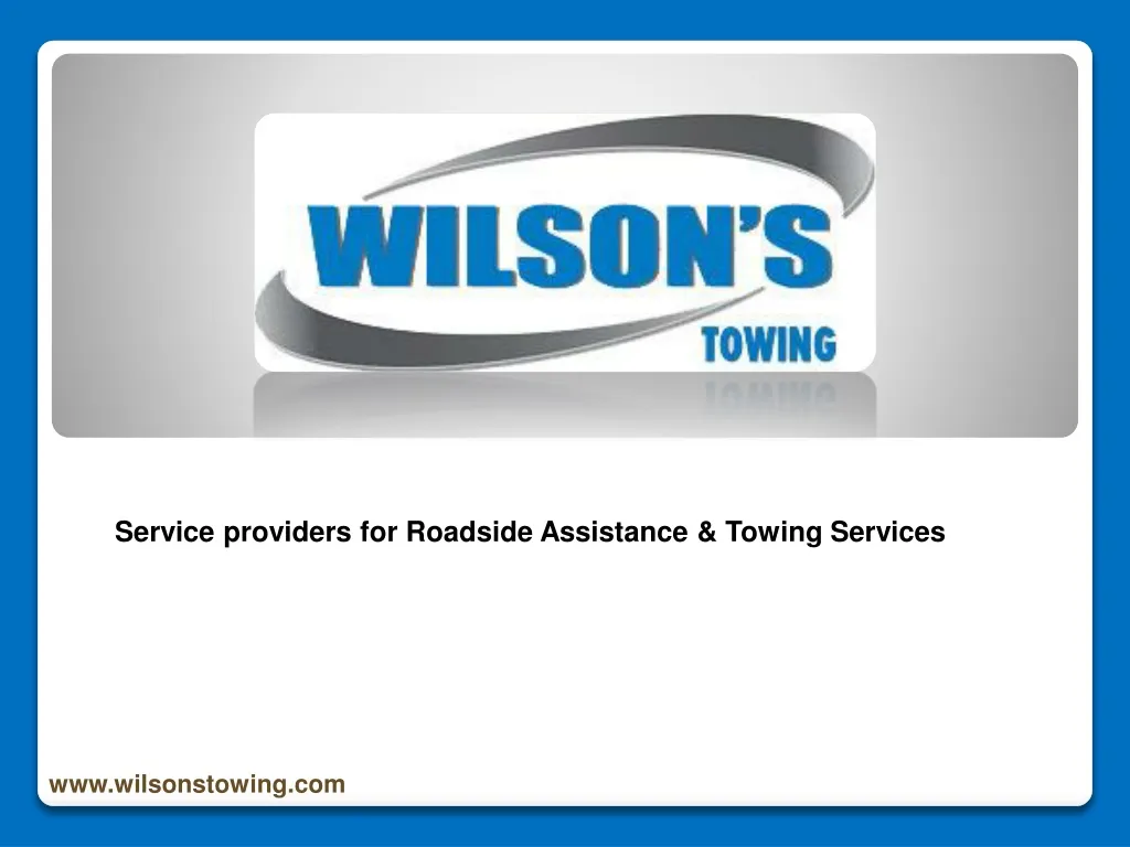 service providers for roadside assistance towing