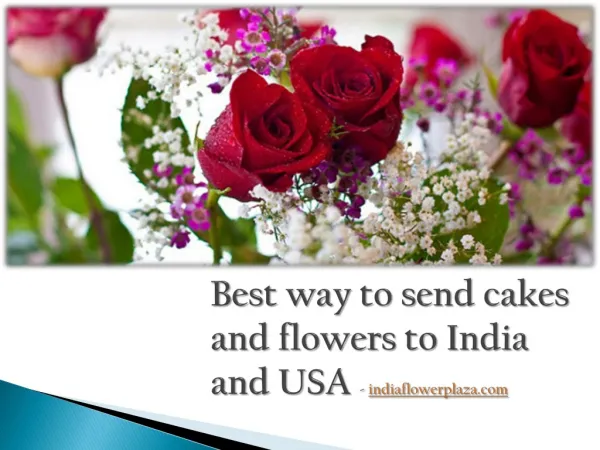 Send flowers and gifts in India