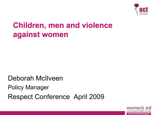 Children, men and violence against women