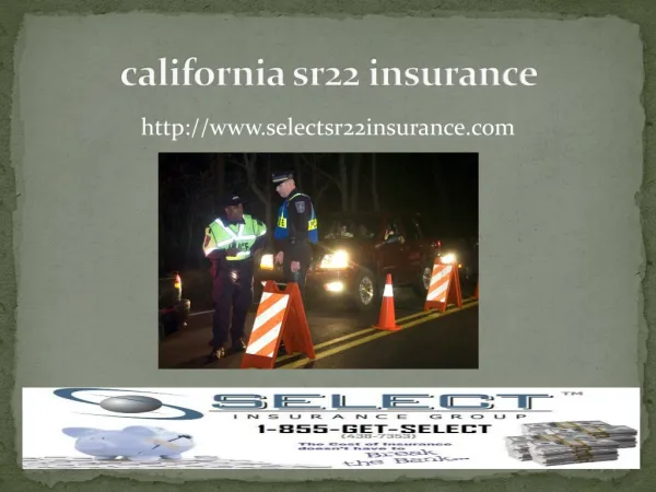california sr22 insurance