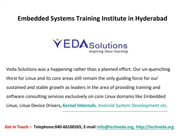 Good for embedded system training