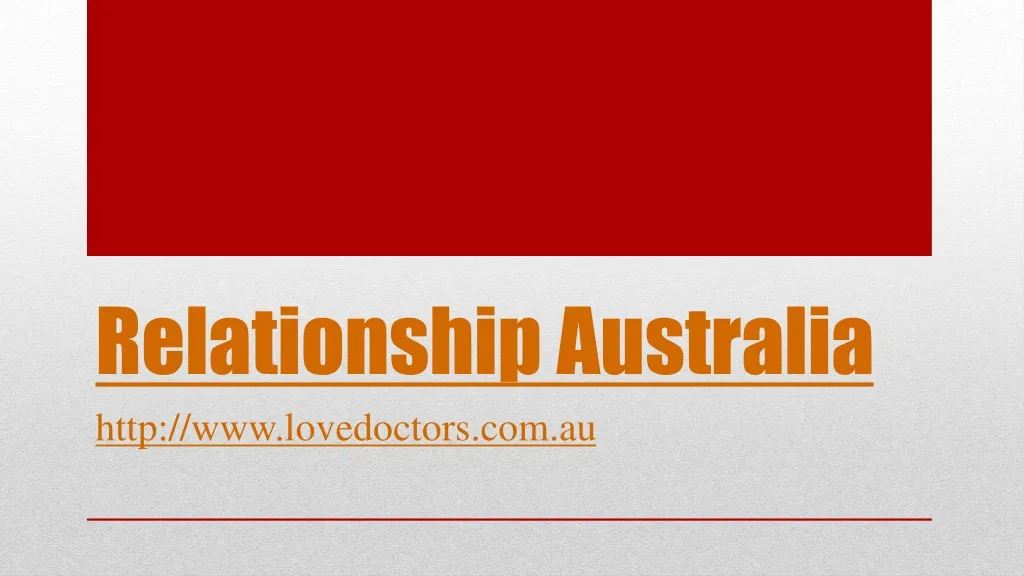 relationship australia