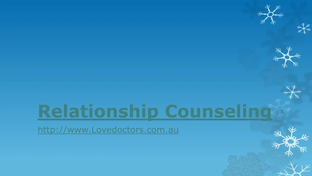 relationship counseling