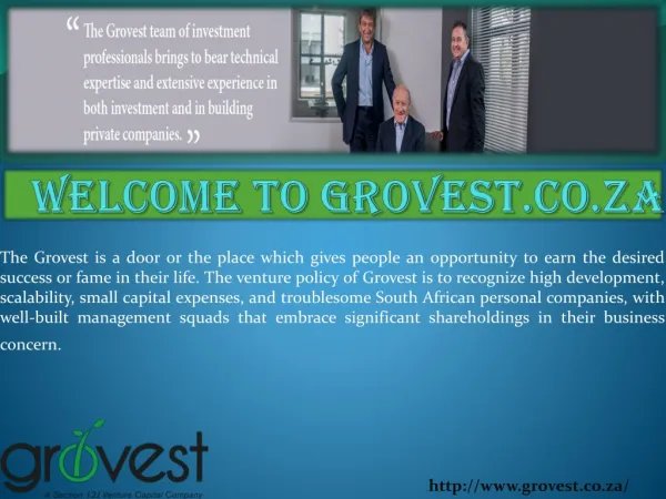 Venture Capital Company - grovest.co.za