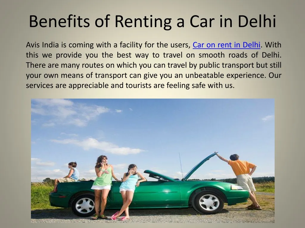 benefits of renting a car in delhi