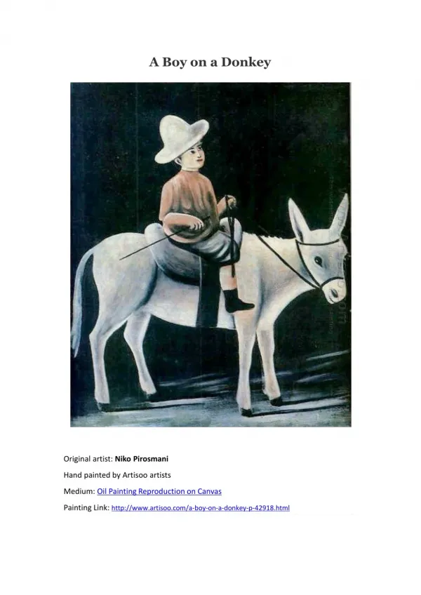 A Boy on a Donkey--Artisoo