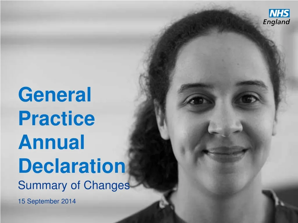 general practice annual declaration