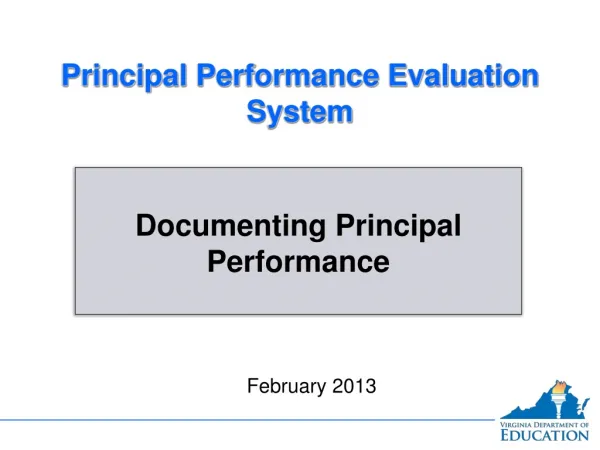 Principal Performance Evaluation System