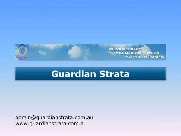Guardian Strata Service