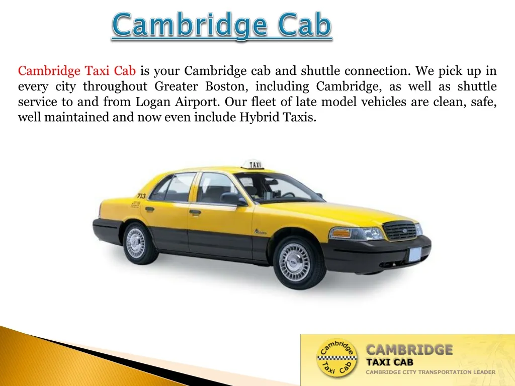 cambridge cab