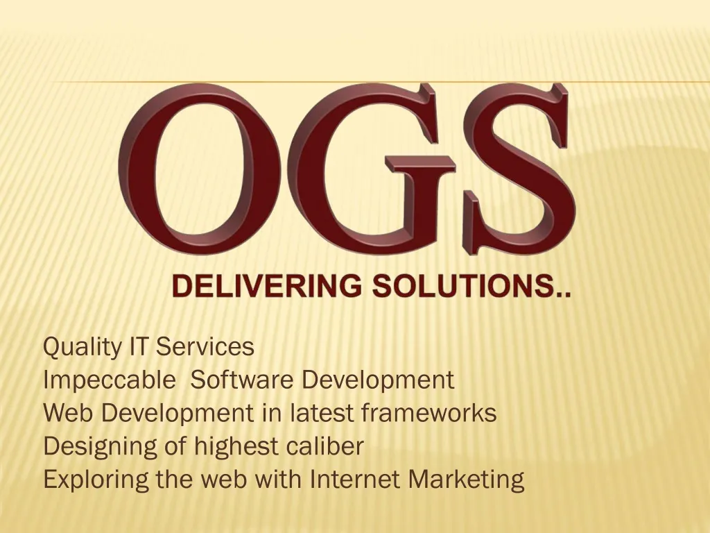 quality it services impeccable software