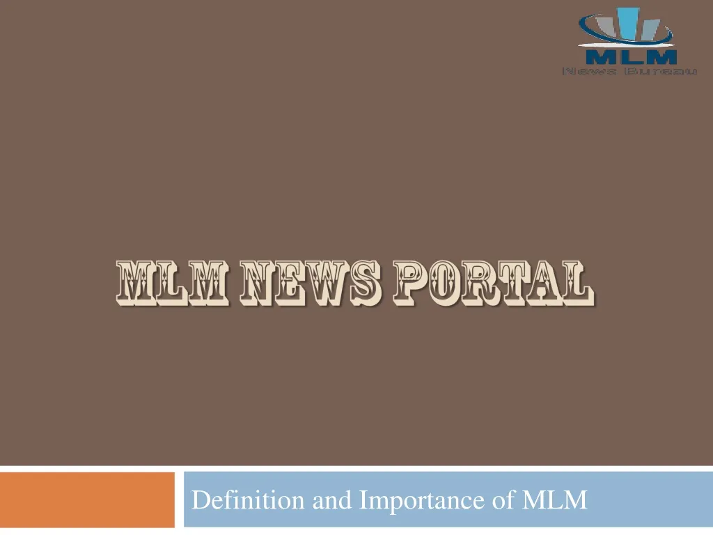 mlm news portal