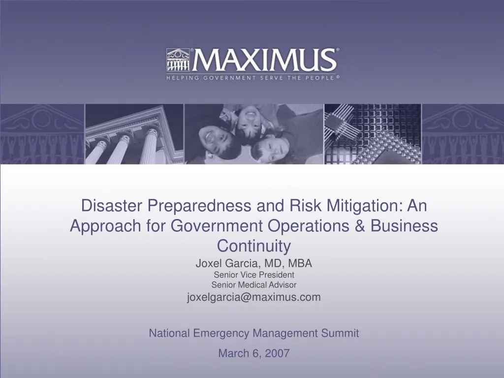 disaster preparedness and risk mitigation