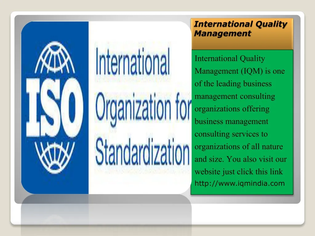 international quality management