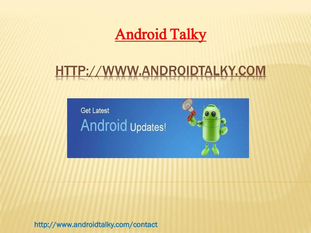 http www androidtalky com