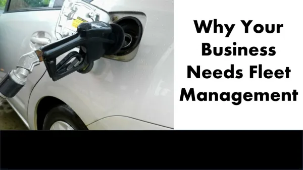 Why Your Business Needs Fleet Management