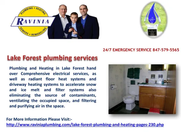 Lake Forest plumbing services