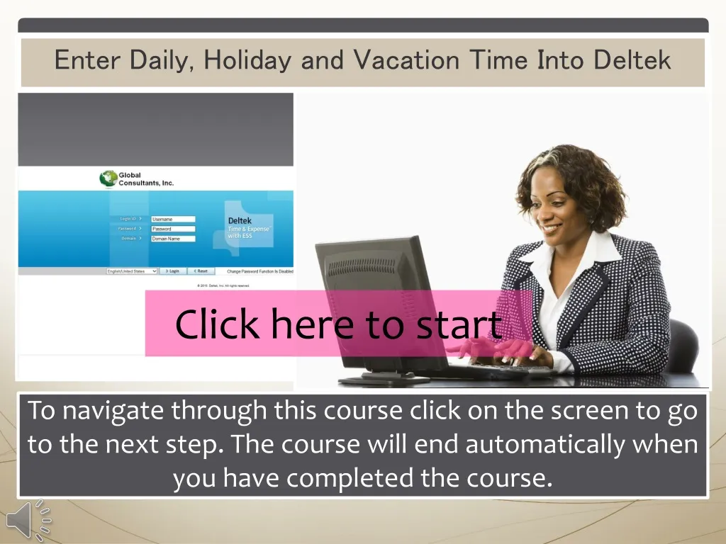 enter daily holiday and vacation time into deltek