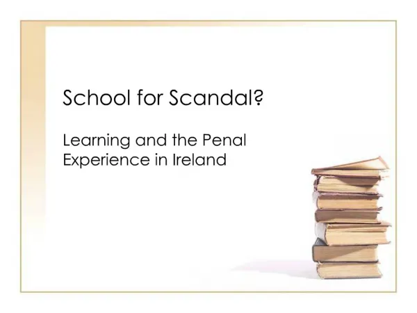 School for Scandal?