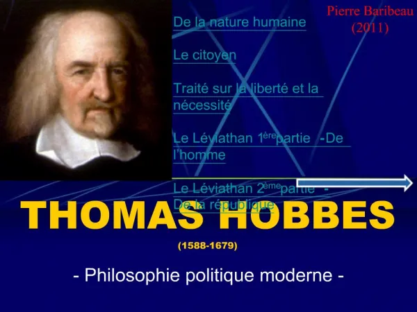 THOMAS HOBBES
(1588-1679)