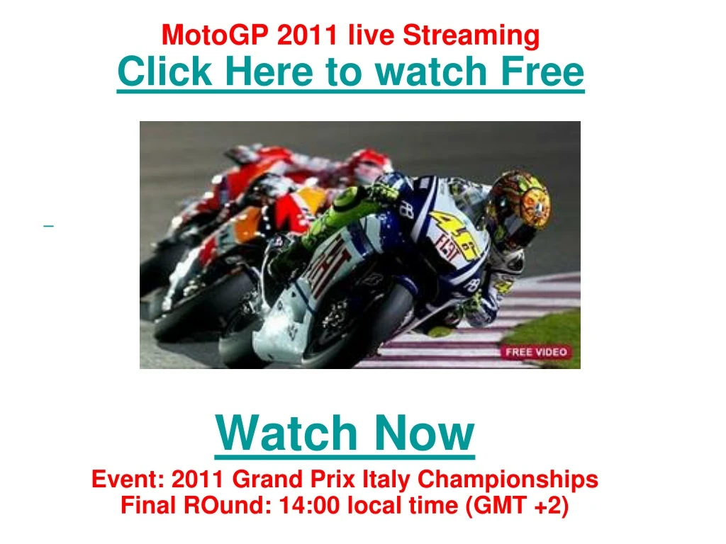 motogp 2011 live streaming click here to watch free