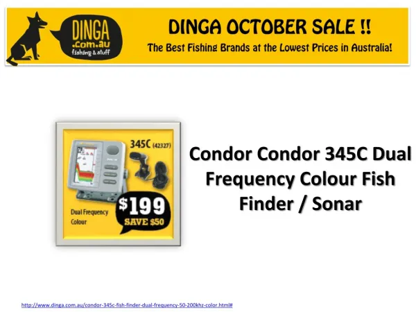 Condor Fish Finder \ Sonar at Dinga October Sale !